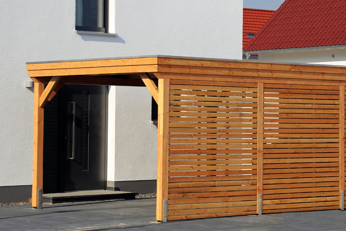 Abri voiture en bois